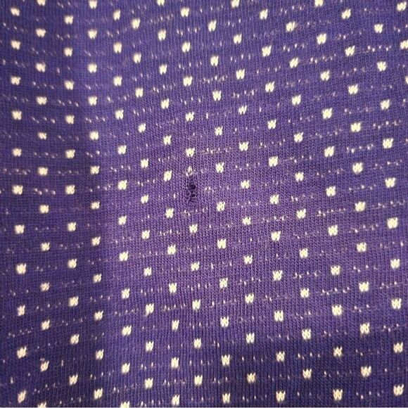 Blue and white polka dot lightweight hoodie - Picture 4 of 4